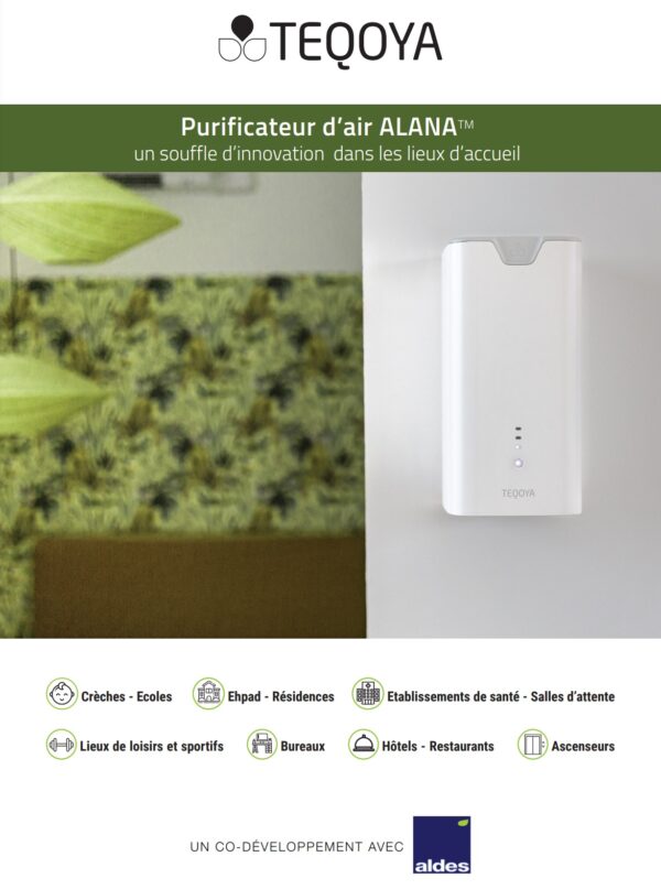 purificador de aire teqoya alana con filtro lavable de por vida